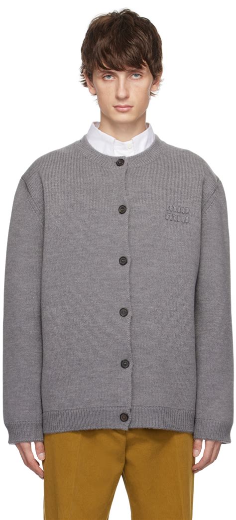 miu miu mens cardigan